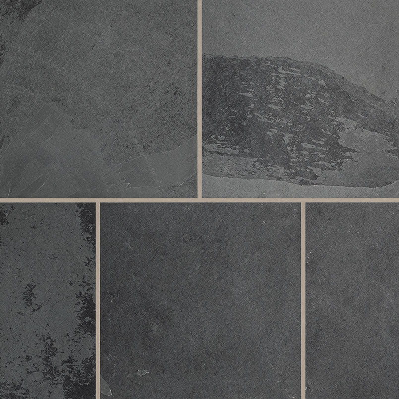 MSI Montauk Black 16 x 16 Gauged Slate tile (SMONBLK1616G) – MSI product image