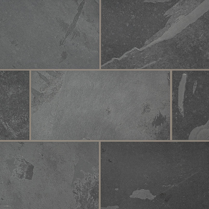 MSI Montauk Black 18 x 36 Gauged Slate tile (SMONBLK1836G) – MSI product image