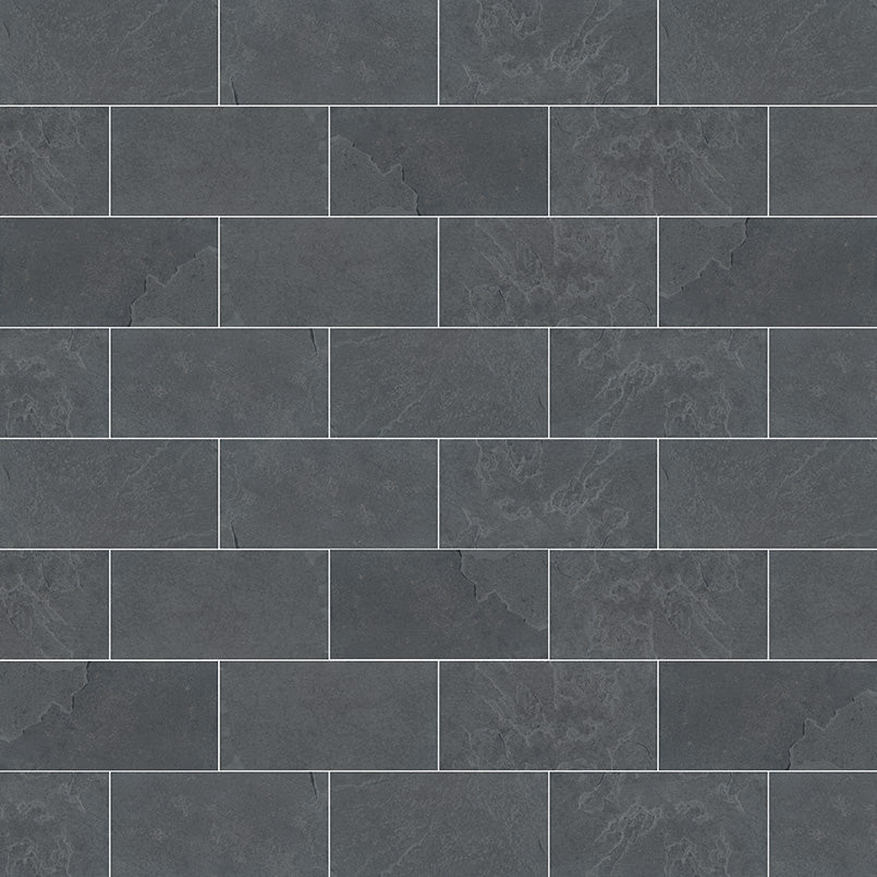 MSI Montauk Black 3 x 6 Gauged Slate tile (SMONBLK36G) – MSI product image