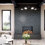 MSI Montauk Black 4 x 12 Gauged Slate tile (SMONBLK412G) – MSI product image