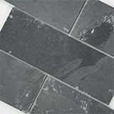 MSI Montauk Black 4 x 12 Gauged Slate tile (SMONBLK412G) – MSI product image