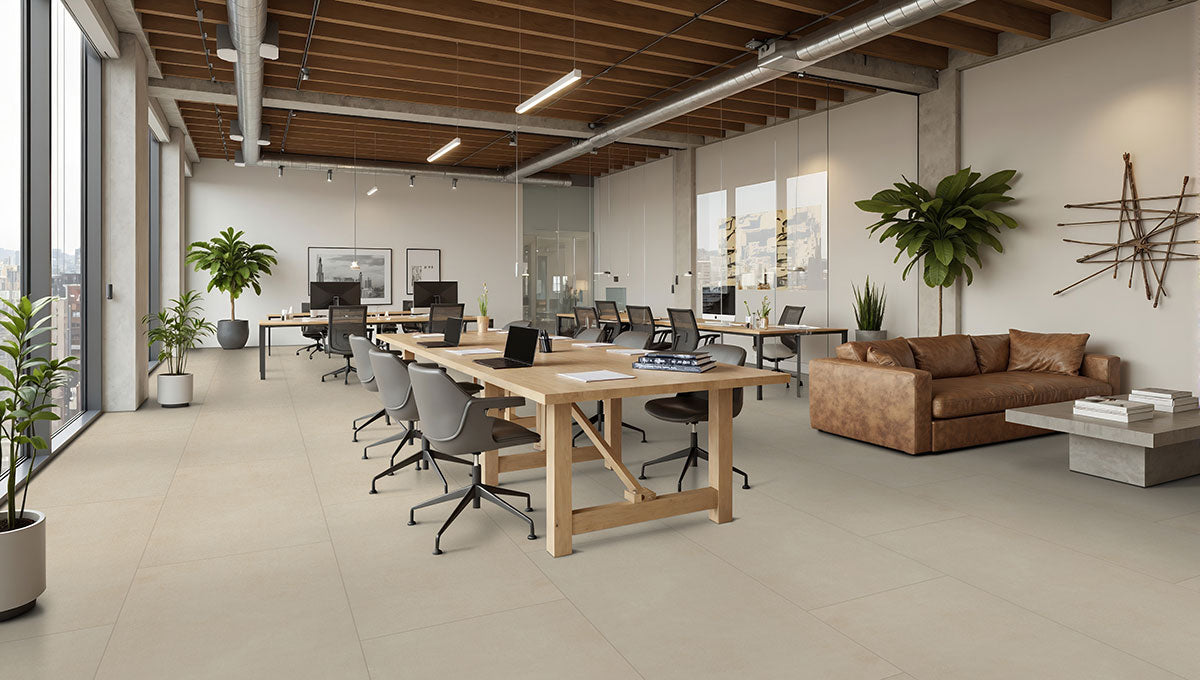 MSI Murcia Alabaster 24 x 48 Matte Porcelain tile (NMURALA2448) – MSI room scene