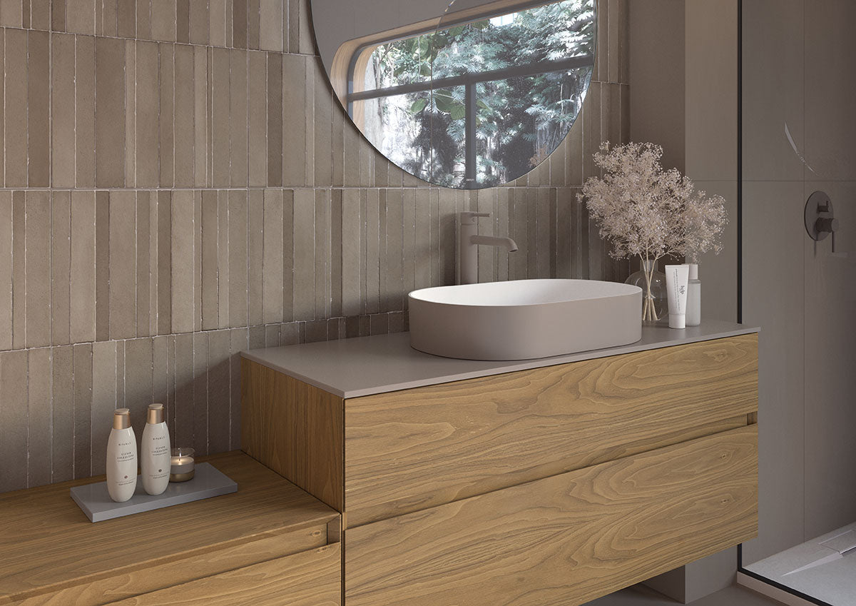 MSI Murcia Clay 24 x 48 Matte Porcelain tile (NMURCLA2448) – MSI room scene (bathroom)