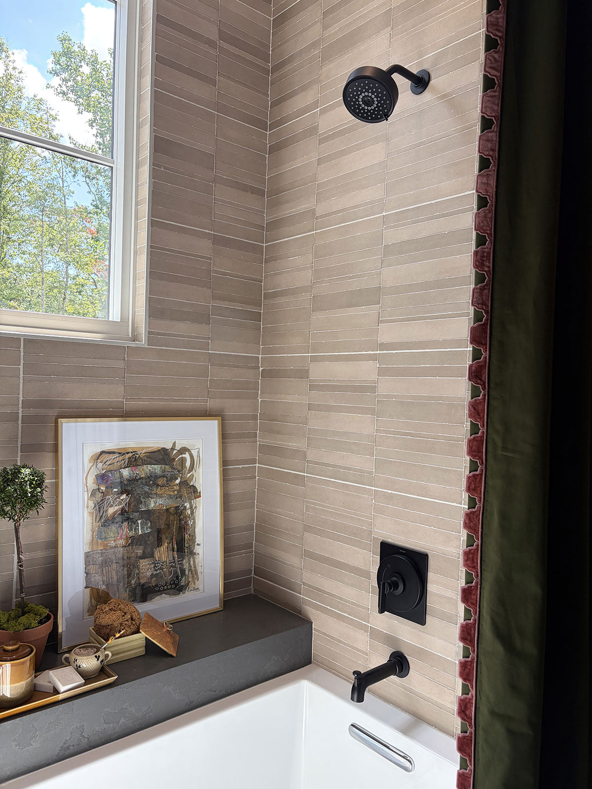 MSI Murcia Clay Origin 16 x 48 Matte Ceramic tile (NMURCLAORI1648) – MSI room scene