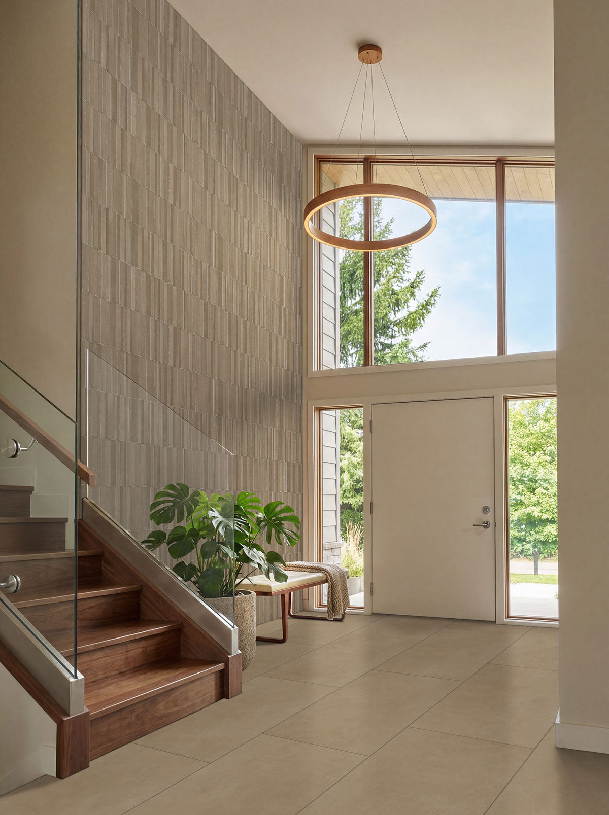 MSI Murcia Clay Origin 16 x 48 Matte Ceramic tile (NMURCLAORI1648) – MSI room scene (entryway)