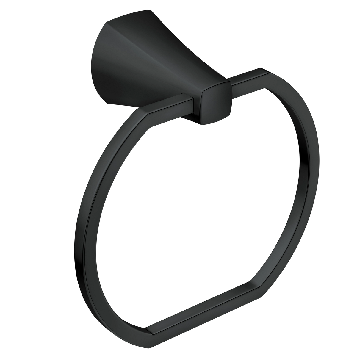 Moen Lindor Towel Ring MY8786 in Matte Black (MY8786BL)