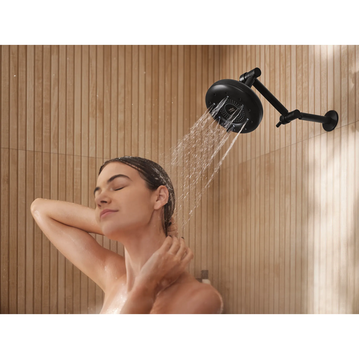Moen Shower Arm S116 in Matte Black (S116BL) - view 10