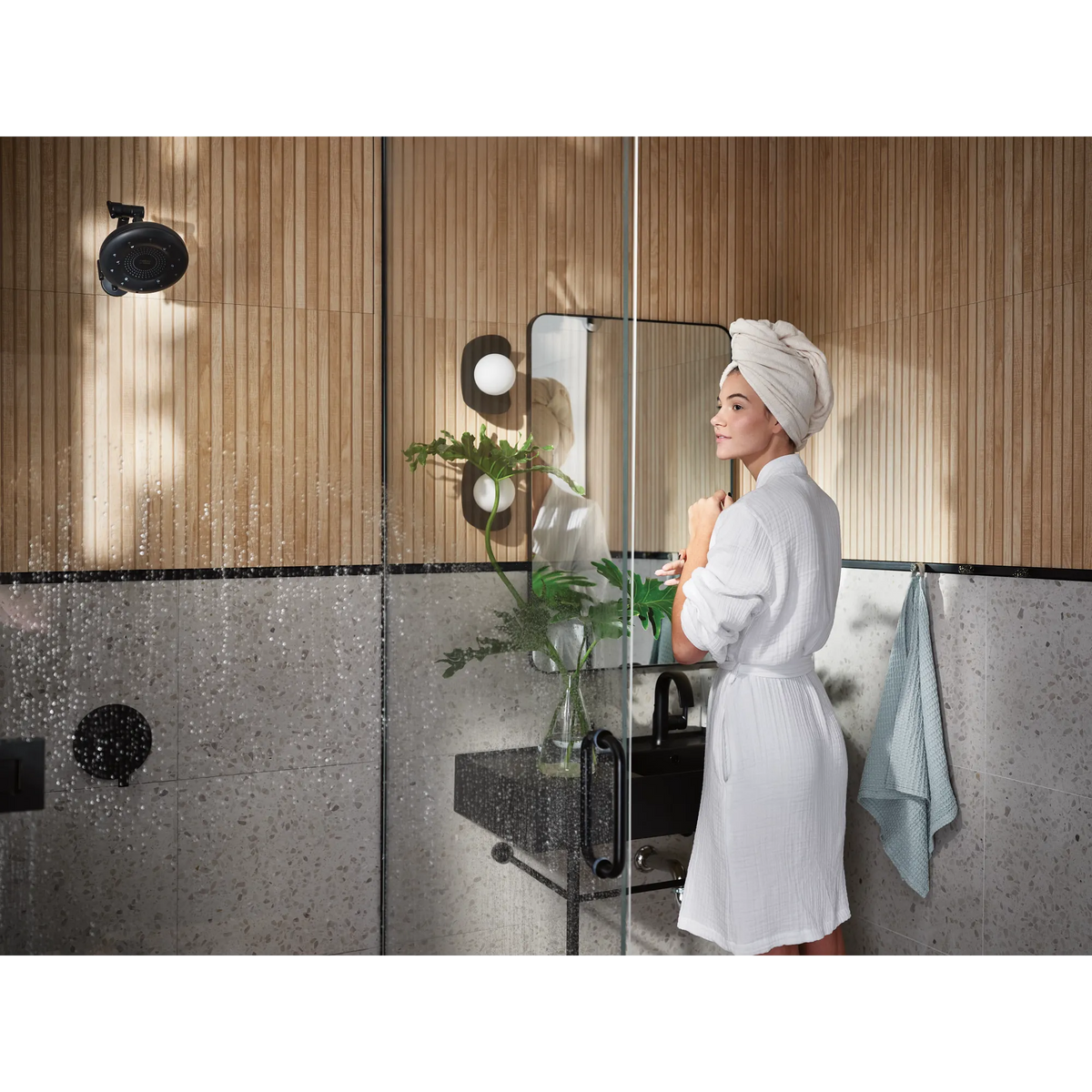 Moen Shower Arm S116 in Matte Black (S116BL) - view 13