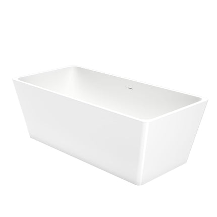 Nakuru 67 x 31 Acrylic Freestanding Rectangular Center Drain Bathtub in White - Plumbing Market