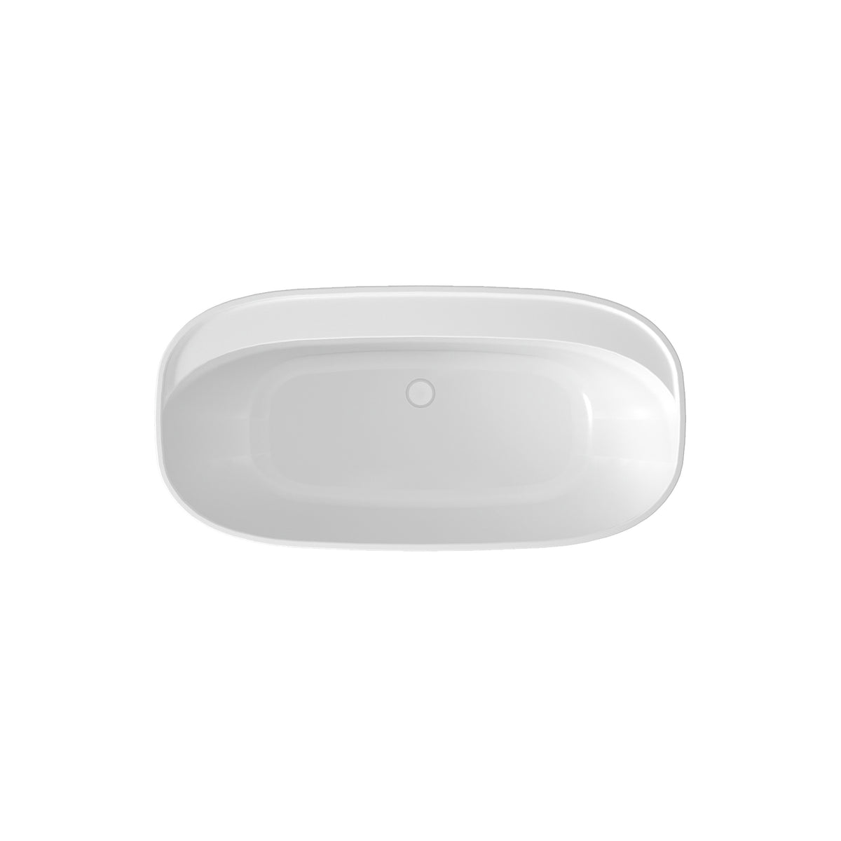 Neptune Alaro 5528 Acrylic Freestanding Center Drain Bathtub in White - image 4