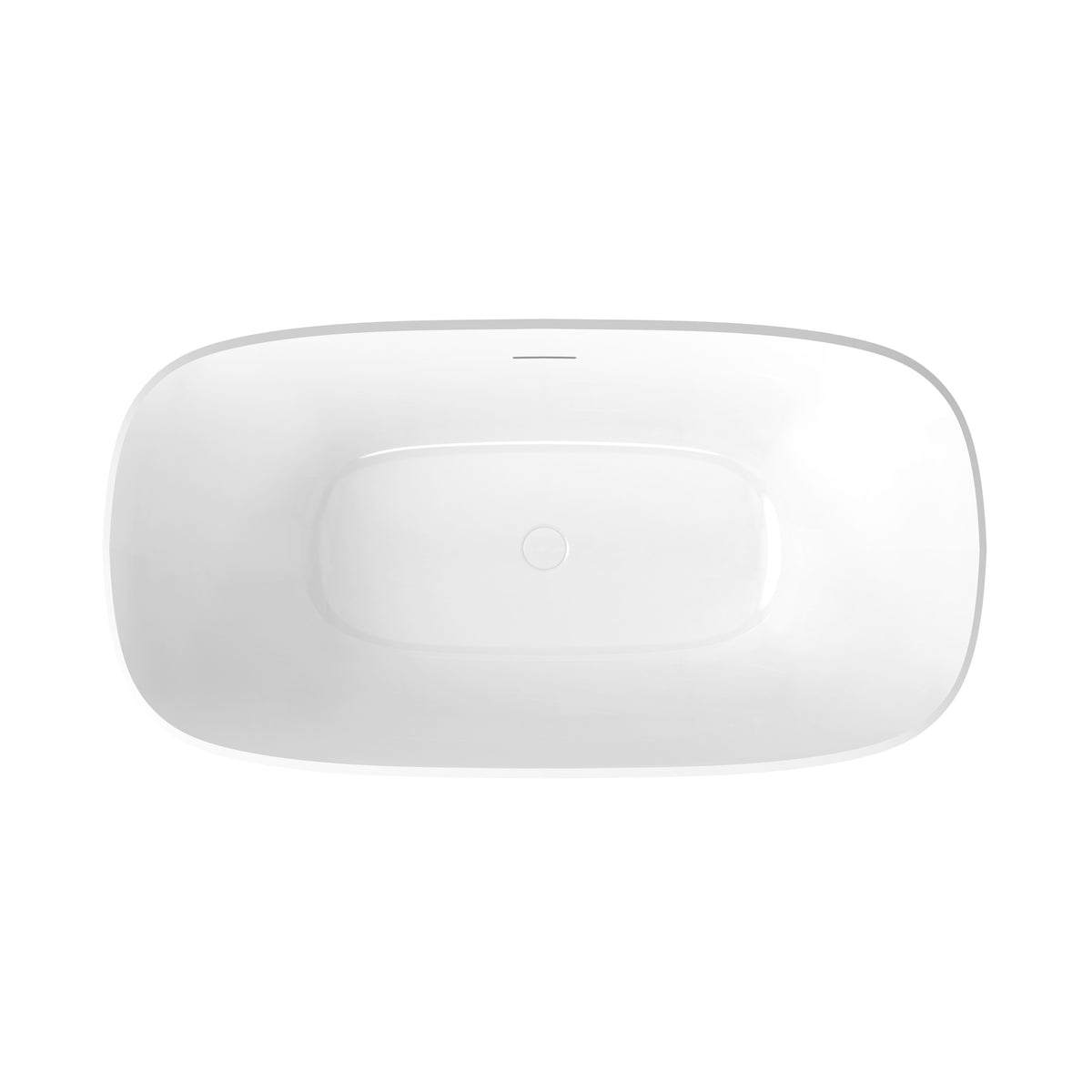 Neptune Arta 5931 Acrylic Freestanding Center Drain Bathtub in White - image 4