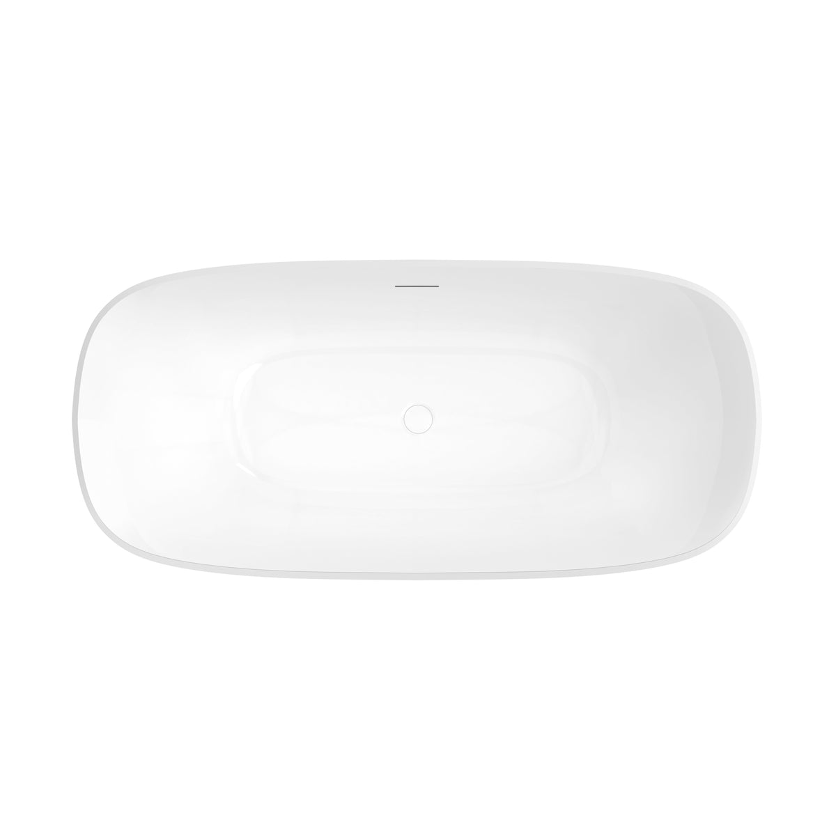 Neptune Arta 6731 Acrylic Freestanding Center Drain Bathtub in White - image 4