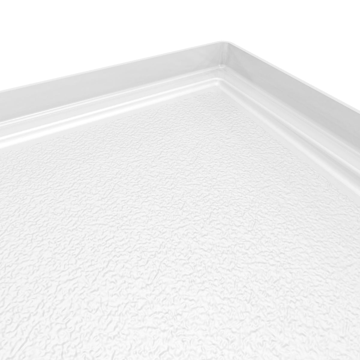 Neptune Aspire 6238 Premium Alcove Five-Piece Shower with ABS Linear Drain in White and Chrome Bars - image 5