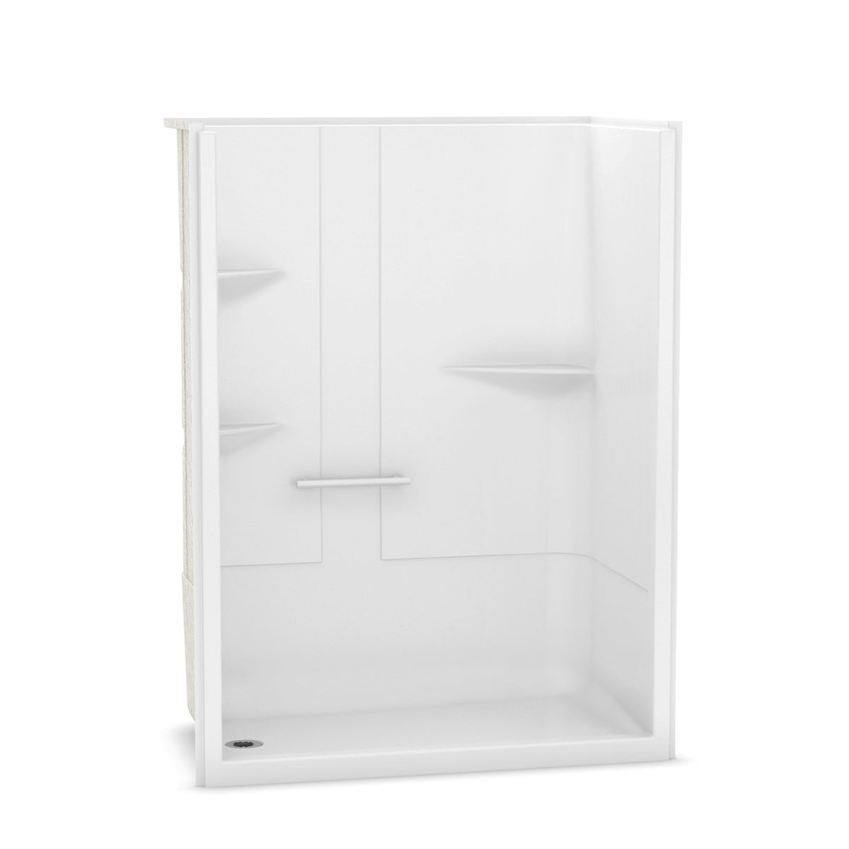 Neptune Astley SH-6034 Acrylic Alcove One-Piece Shower in White - image 2