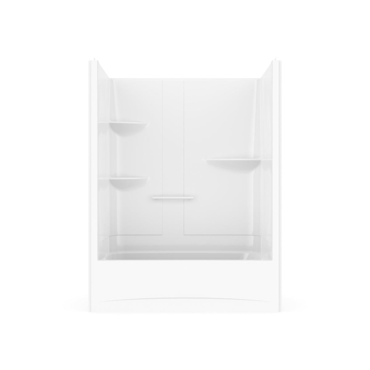 Neptune Astley TS-6032 Acrylic Alcove One-Piece Tub Shower in White - image 2