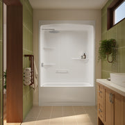 Neptune Astley TSR-6032 Acrylic Alcove One-Piece Tub Shower in White