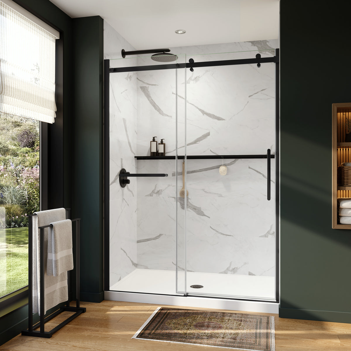 Neptune Axion 56 1/2-59 x 78 3/4 in 8 mm Sliding Shower Door - image 6