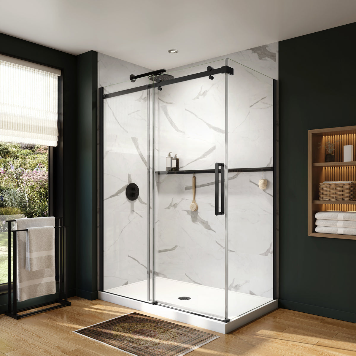 Neptune Axion 60 x 32 x 78 3/4 in 8mm Sliding Shower Door for Corner Installation - image 6