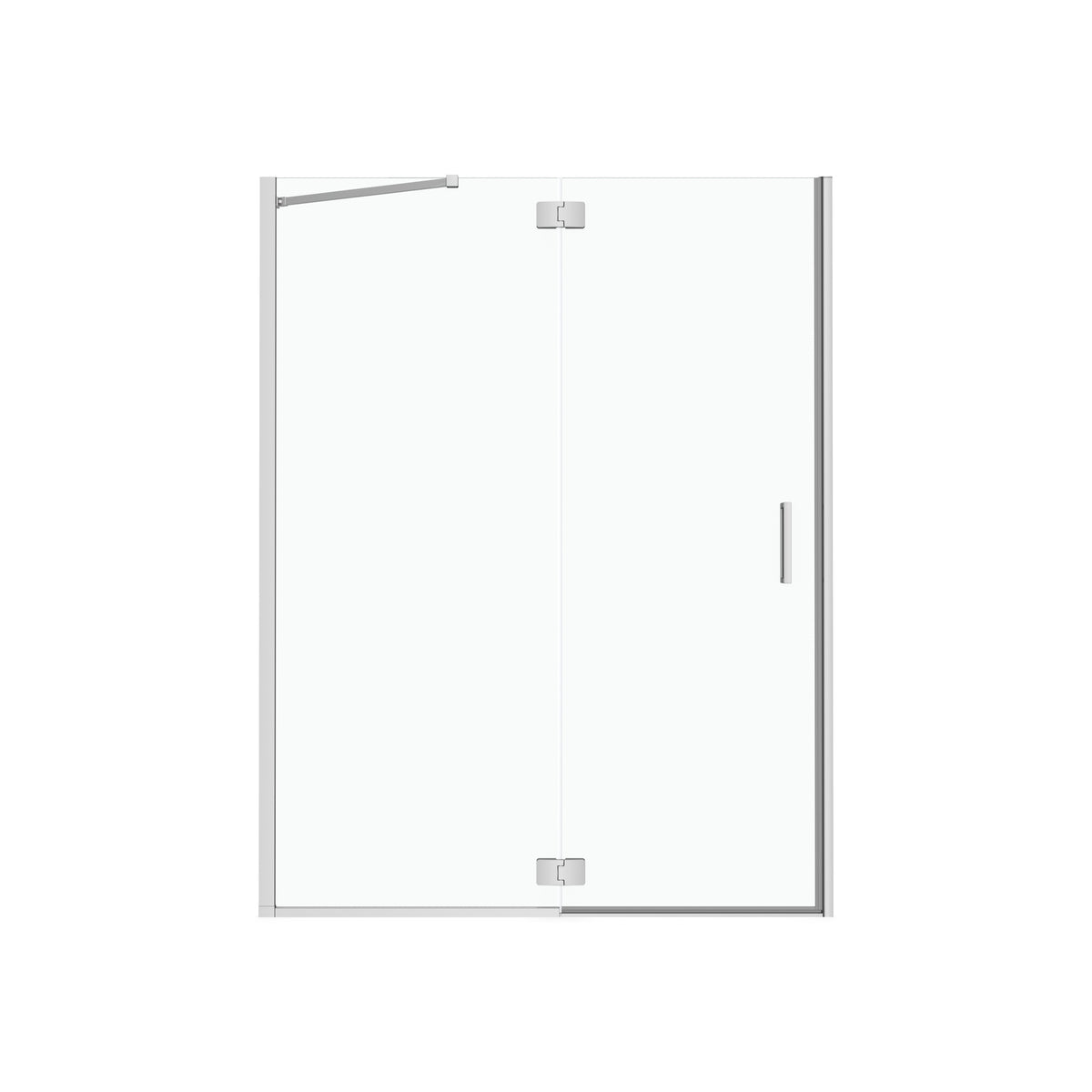 Neptune Azelia 60 x 74 in 6mm Pivot Shower Door for Alcove Installation with Clear glass in Chrome - image 2