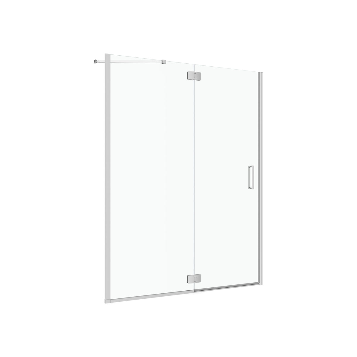 Neptune Azelia 60 x 74 in 6mm Pivot Shower Door for Alcove Installation with Clear glass in Chrome - image 3