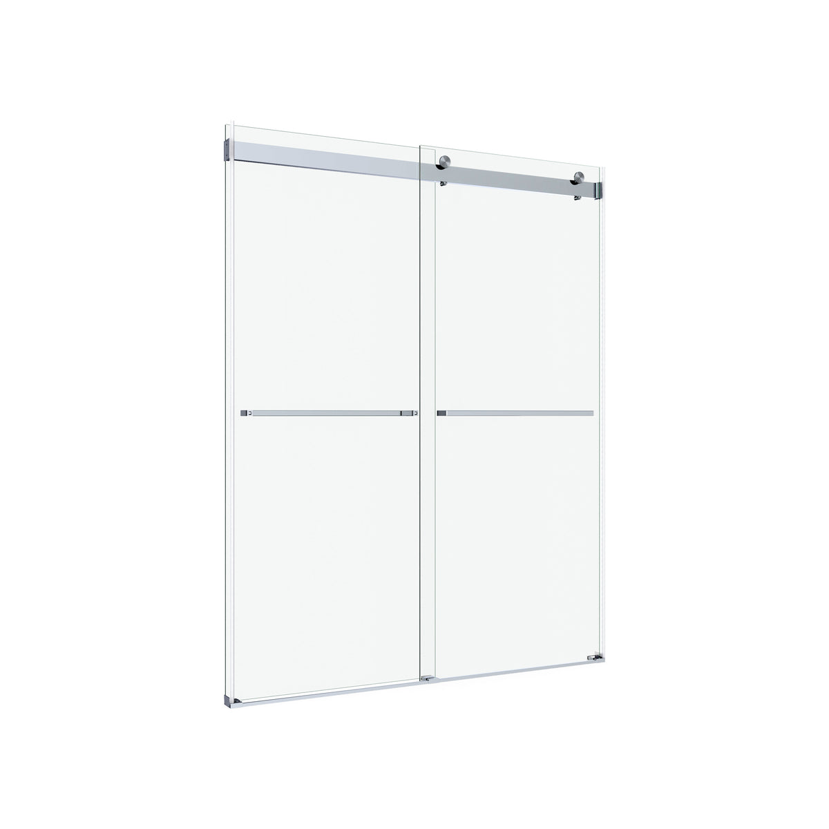 Neptune Barena 56-60 x 76 in 8mm Bypass Shower Door for Alcove Installation - image 3