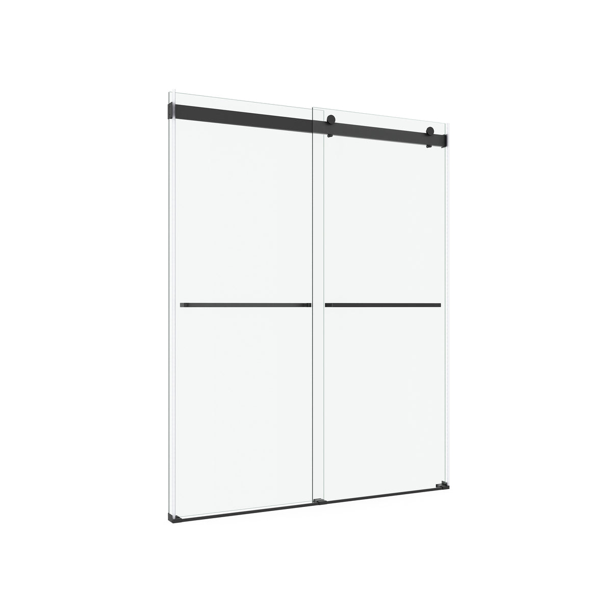 Neptune Barena 56-60 x 76 in 8mm Bypass Shower Door for Alcove Installation - image 8