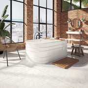 Neptune Batumi 6731 AFR Acrylic Freestanding Double Ended Center Drain Bathtub in White