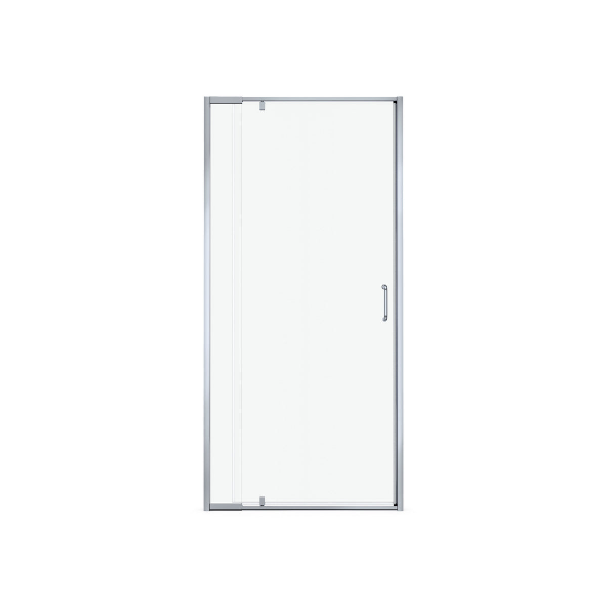 Neptune Belaya 32-36 x 72 in 6mm Pivot Shower Door for Alcove Installation with Clear Glass in Chrome - image 2