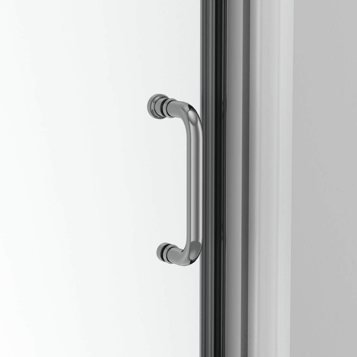 Neptune Belaya 56-60 x 72 in 6mm Pivot Shower Door for Alcove Installation with Clear Glass in Chrome - image 4