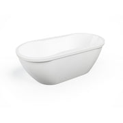 Neptune Berlin F2 3266 AFR Acrylic Freestanding Center Drain Bathtub in White