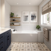 Neptune Breault 3260 IFS AFR Acrylic Alcove Bathtub in White