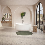 Neptune Budapest 7132 AFR Acrylic Freestanding Center Drain Bathtub in White