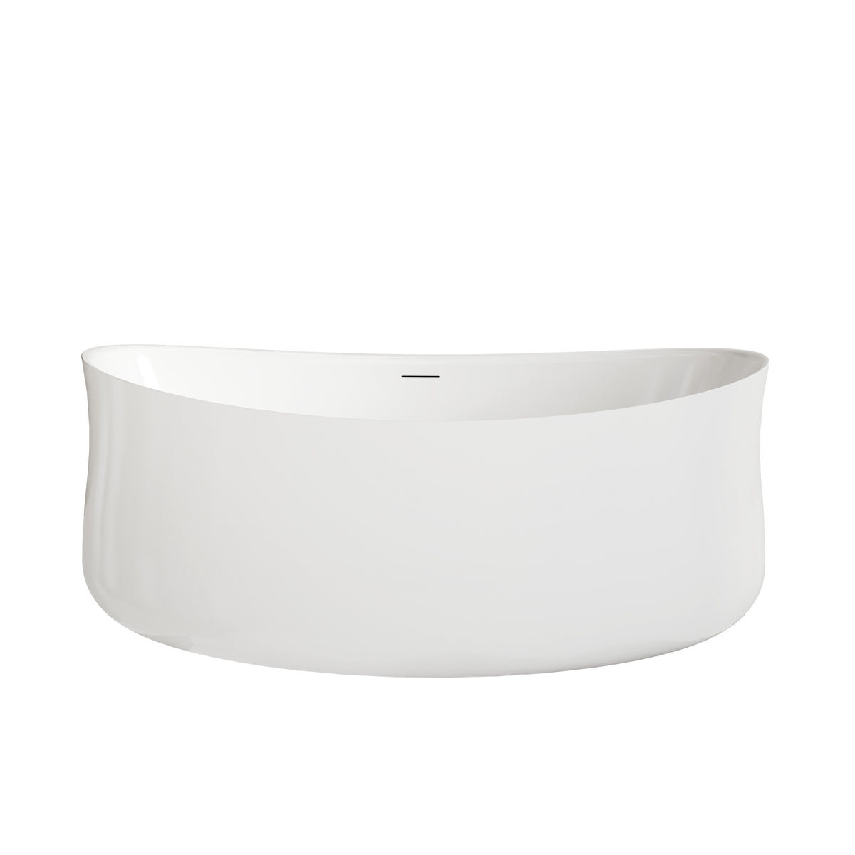 Neptune Budapest 7132 AFR Acrylic Freestanding Center Drain Bathtub in White - image 3