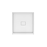 Neptune Cache 3636 Acrylic Shower Base in White with Center Drain