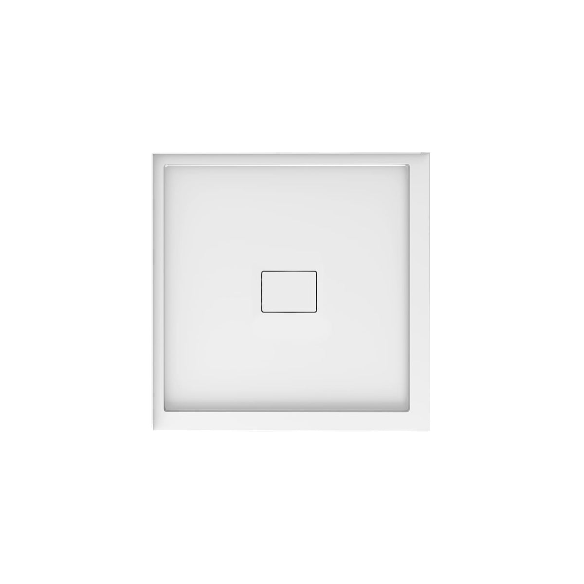 Neptune Cache 3636 Acrylic Shower Base in White with Center Drain - image 2