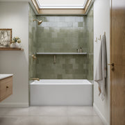 Neptune Clermont 3060 IFS AFR Acrylic Alcove Bathtub in White