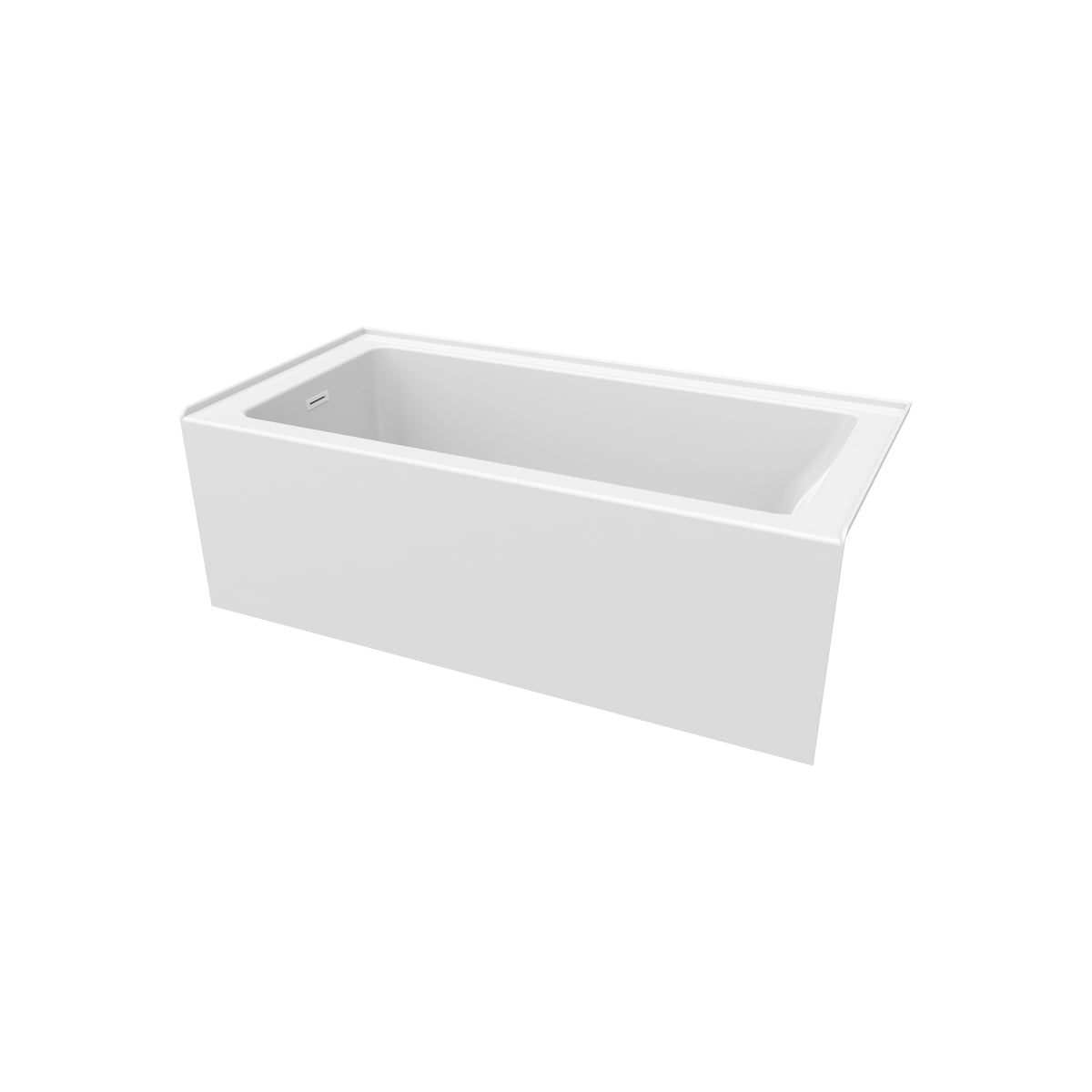 Neptune Clermont 3060 IFS AFR Acrylic Alcove Bathtub in White - image 3