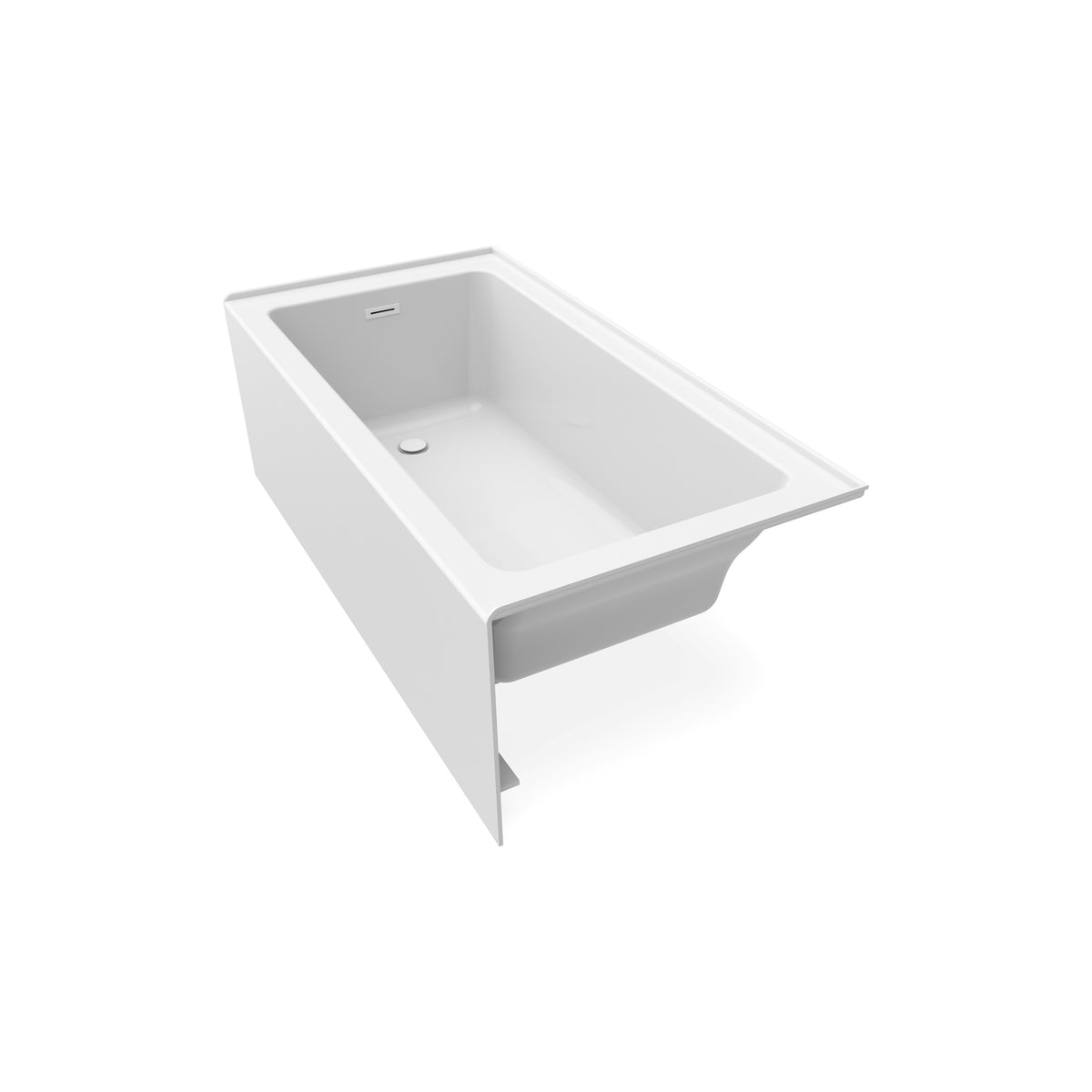 Neptune Clermont 3060 IFS AFR Acrylic Alcove Bathtub in White - image 5