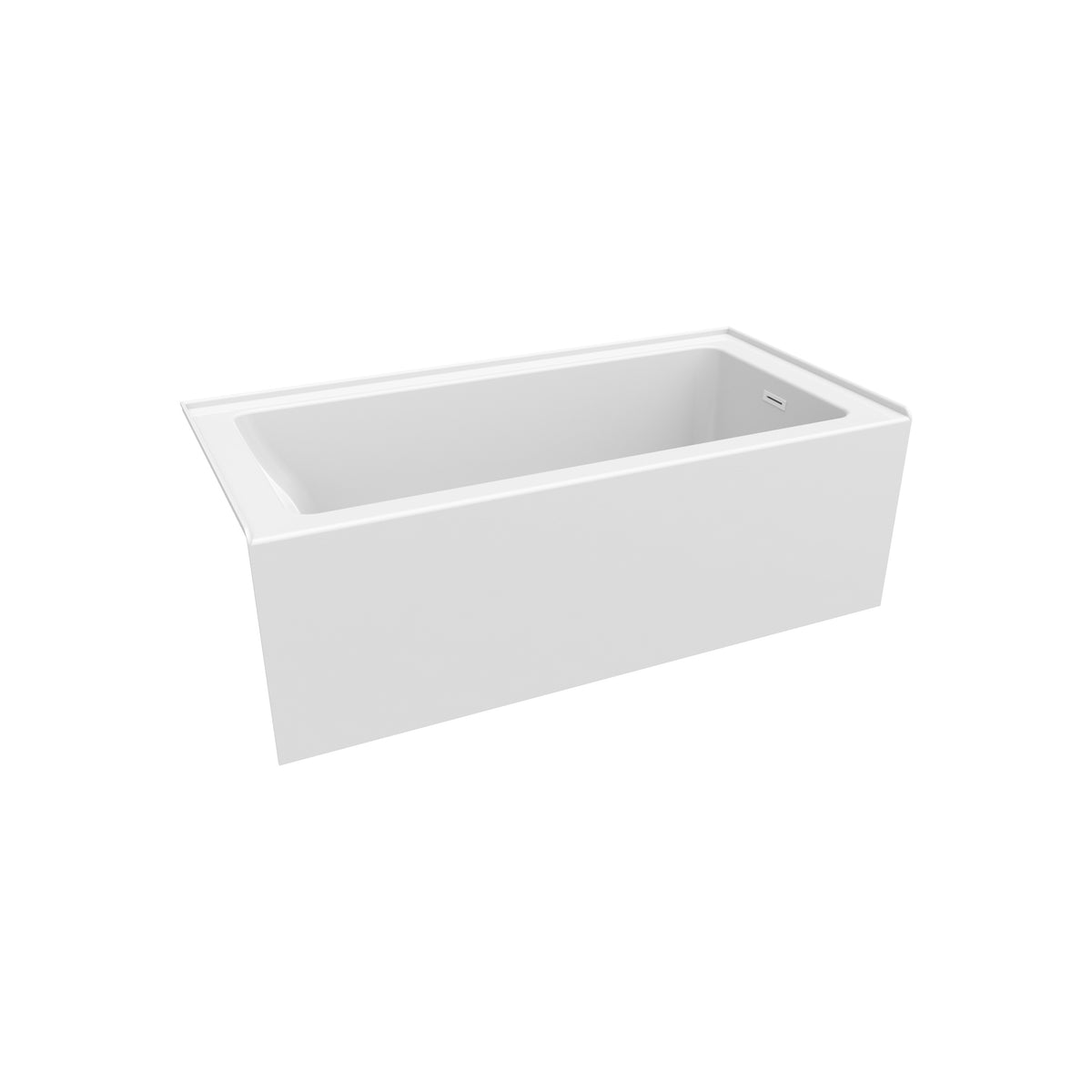 Neptune Clermont 3060 IFS AFR Acrylic Alcove Bathtub in White - image 8