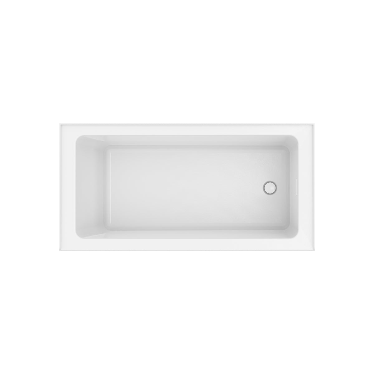 Neptune Clermont 3060 IFS AFR Acrylic Alcove Bathtub in White - image 9
