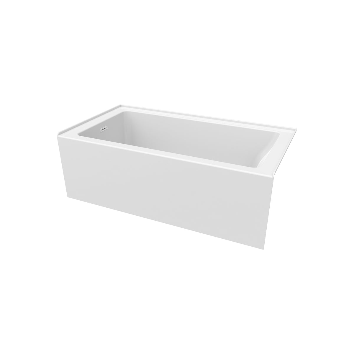 Neptune Clermont 3260 IFS AFR Acrylic Alcove Bathtub in White - image 3