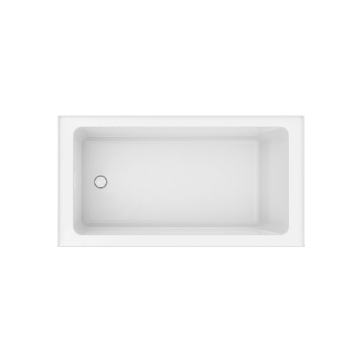 Neptune Clermont 3260 IFS AFR Acrylic Alcove Bathtub in White - image 4