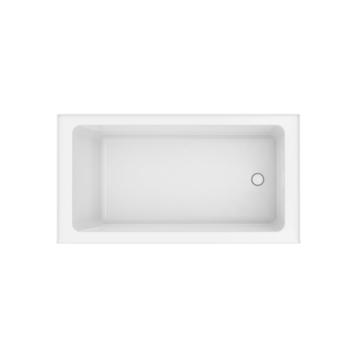 Neptune Clermont 3260 IFS AFR Acrylic Alcove Bathtub in White - image 9