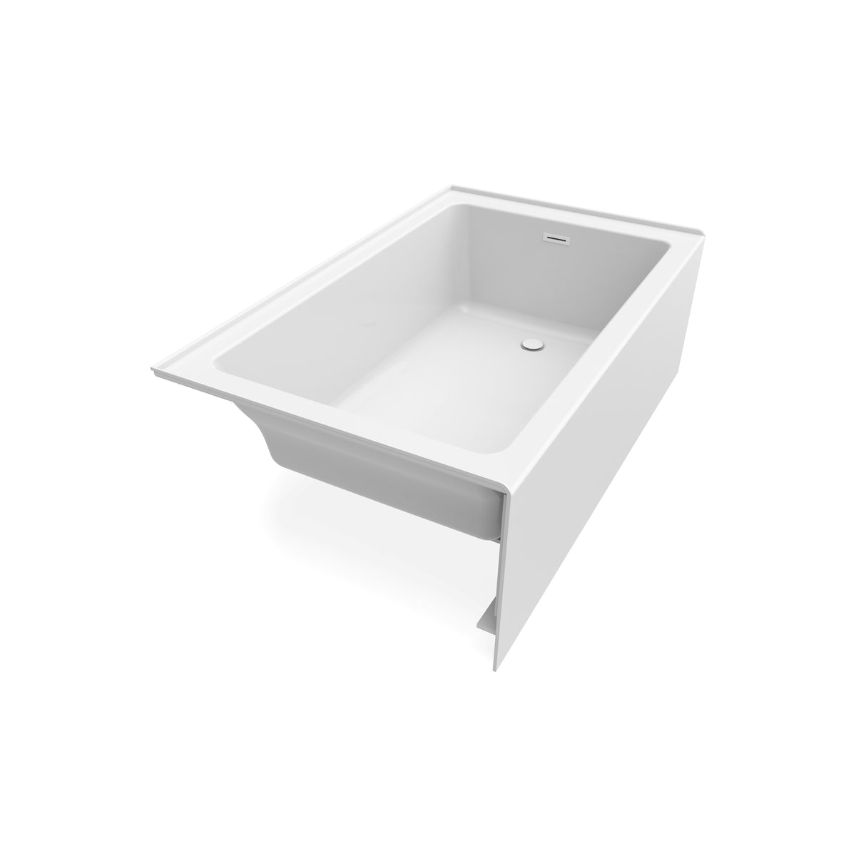 Neptune Clermont 3660 IFS AFR Acrylic Alcove Bathtub in White - image 10