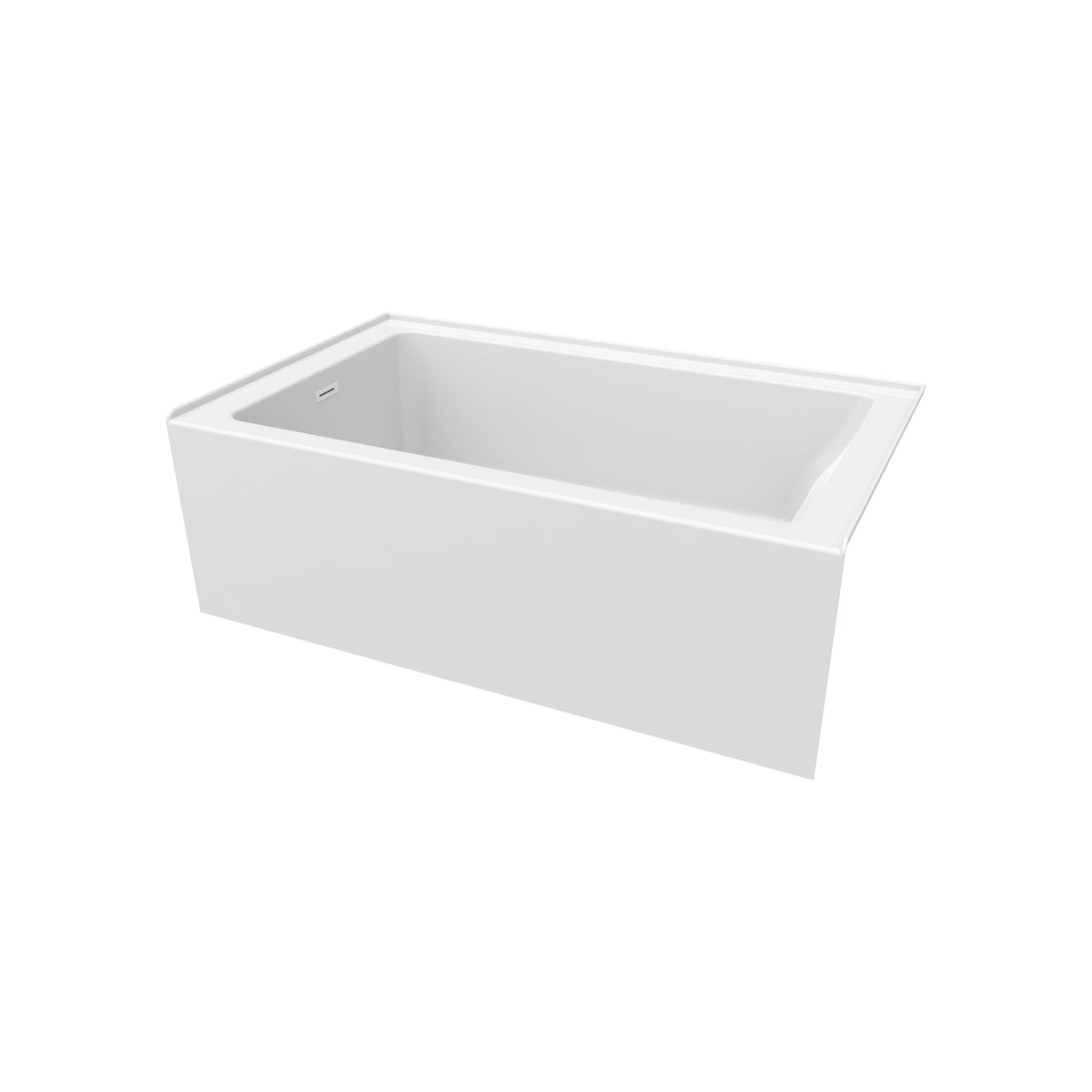 Neptune Clermont 3660 IFS AFR Acrylic Alcove Bathtub in White - image 3