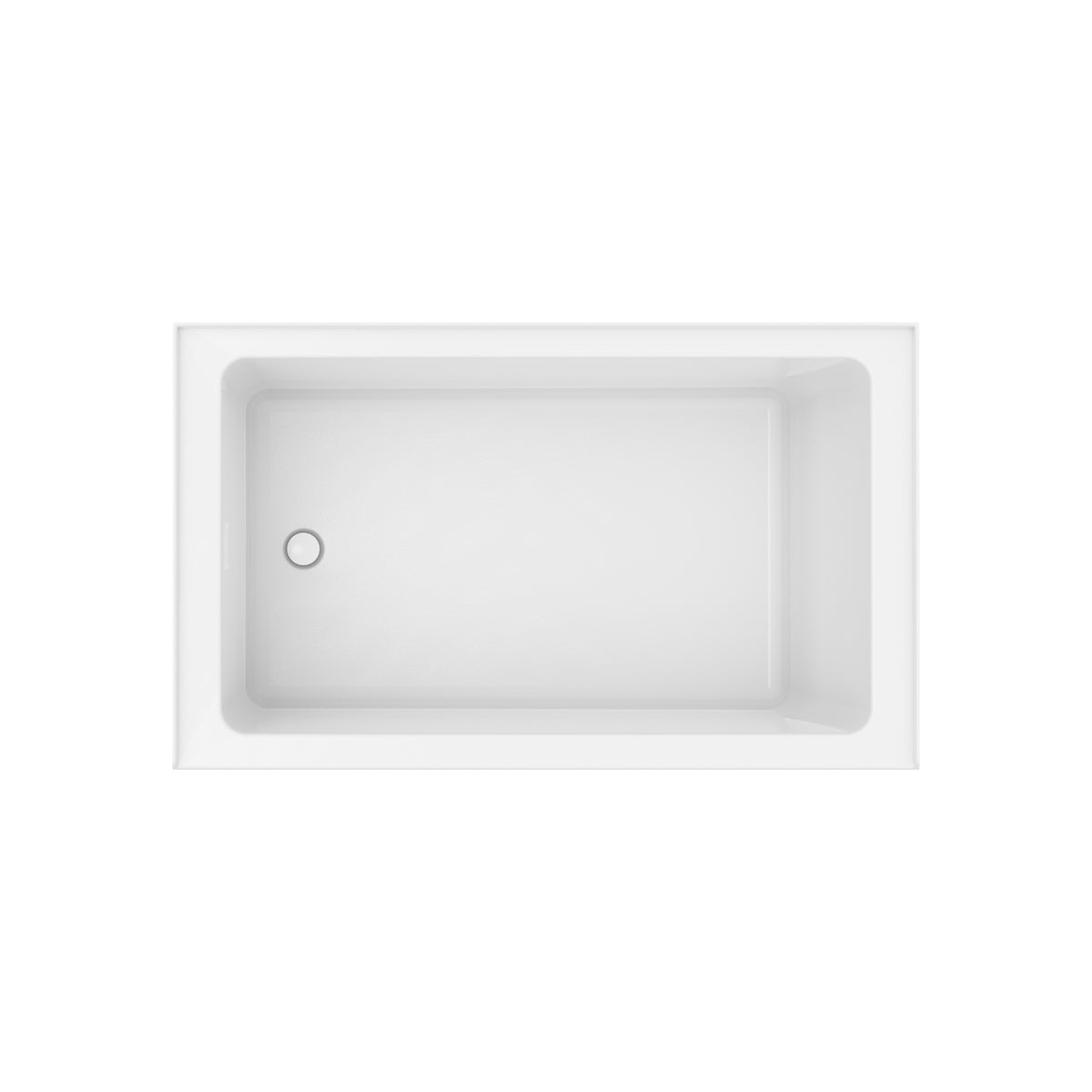 Neptune Clermont 3660 IFS AFR Acrylic Alcove Bathtub in White - image 4
