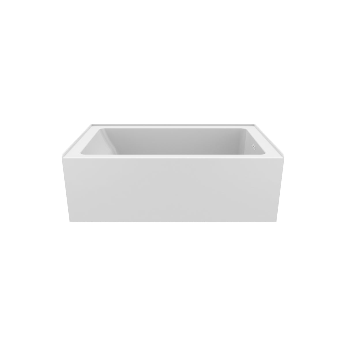 Neptune Clermont 3660 IFS AFR Acrylic Alcove Bathtub in White - image 7