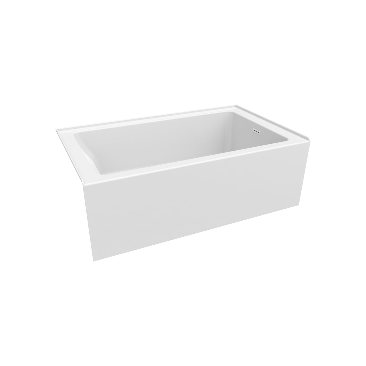 Neptune Clermont 3660 IFS AFR Acrylic Alcove Bathtub in White - image 8
