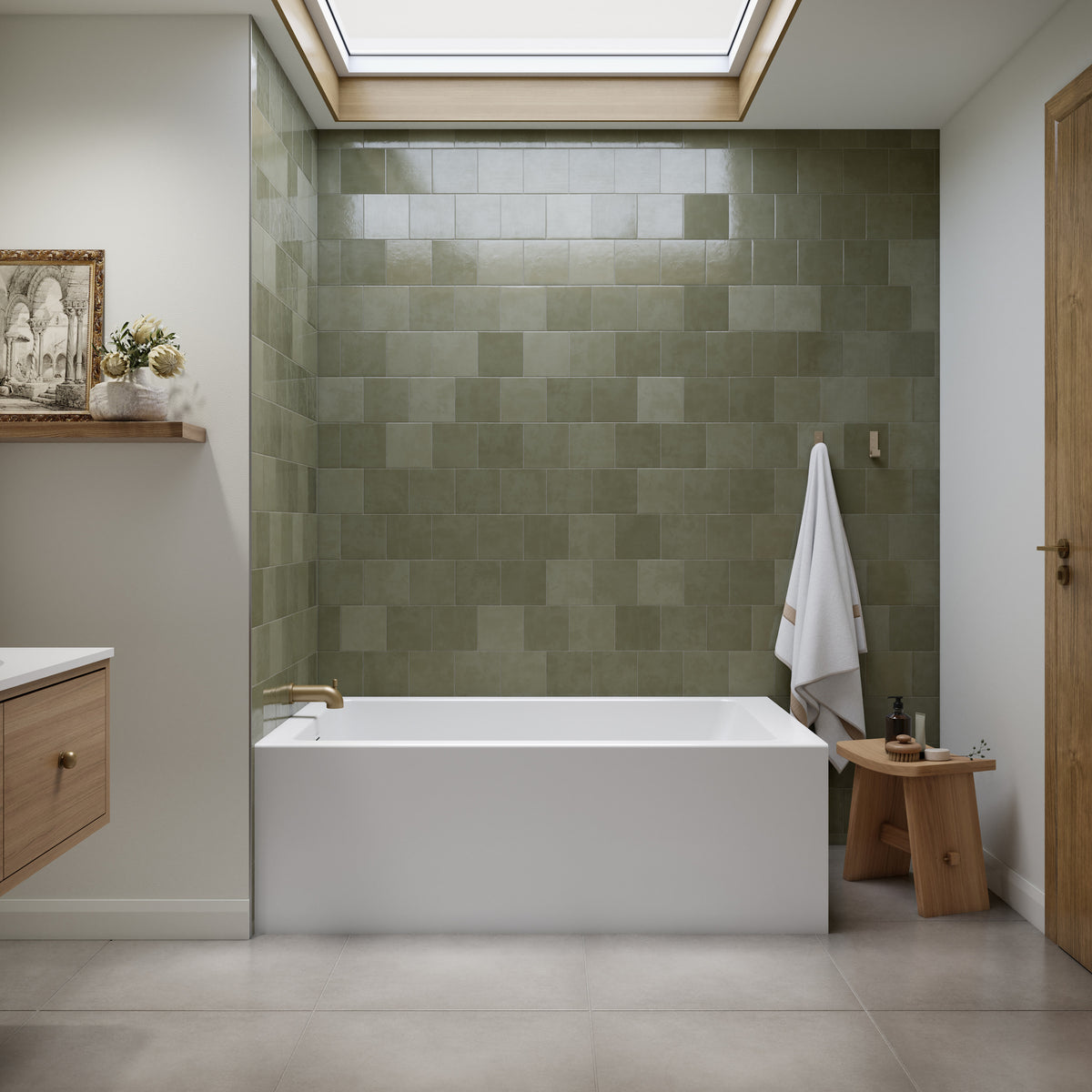 Neptune Clermont 3660 IFS AFR Acrylic Bathtub in White