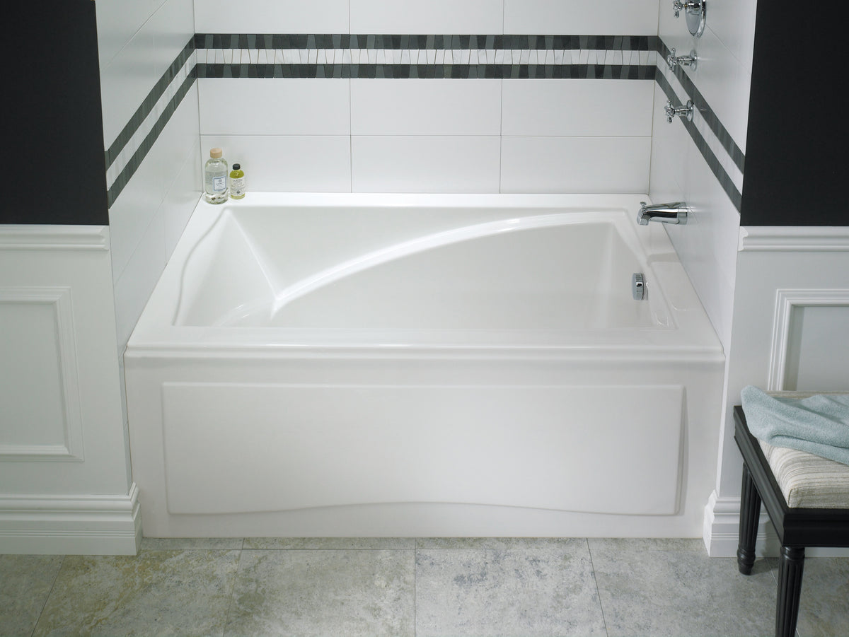 Neptune Delight 6032 IFS Acrylic Alcove Left Drain Bathtub in White